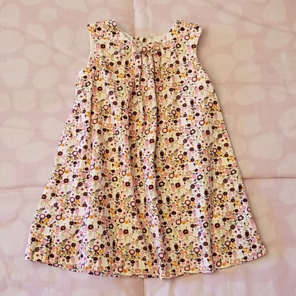 H&M Toddler Girl Floral Corduroy Jumper/ Pinafore